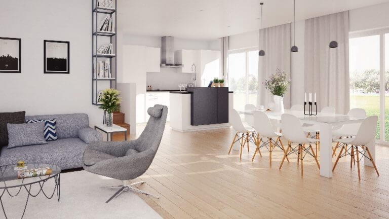 Architekturvisualisierung eines Hauses in Hallau von Swissvisual